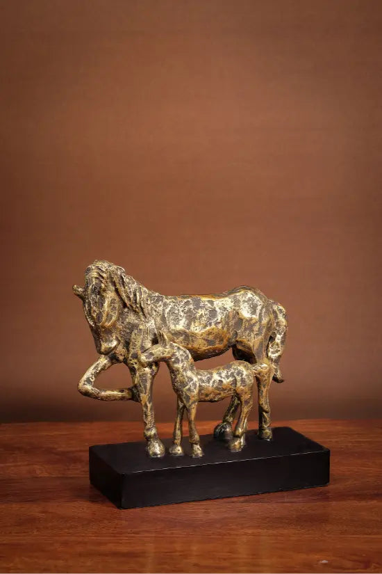 Golden Trot Sculpture