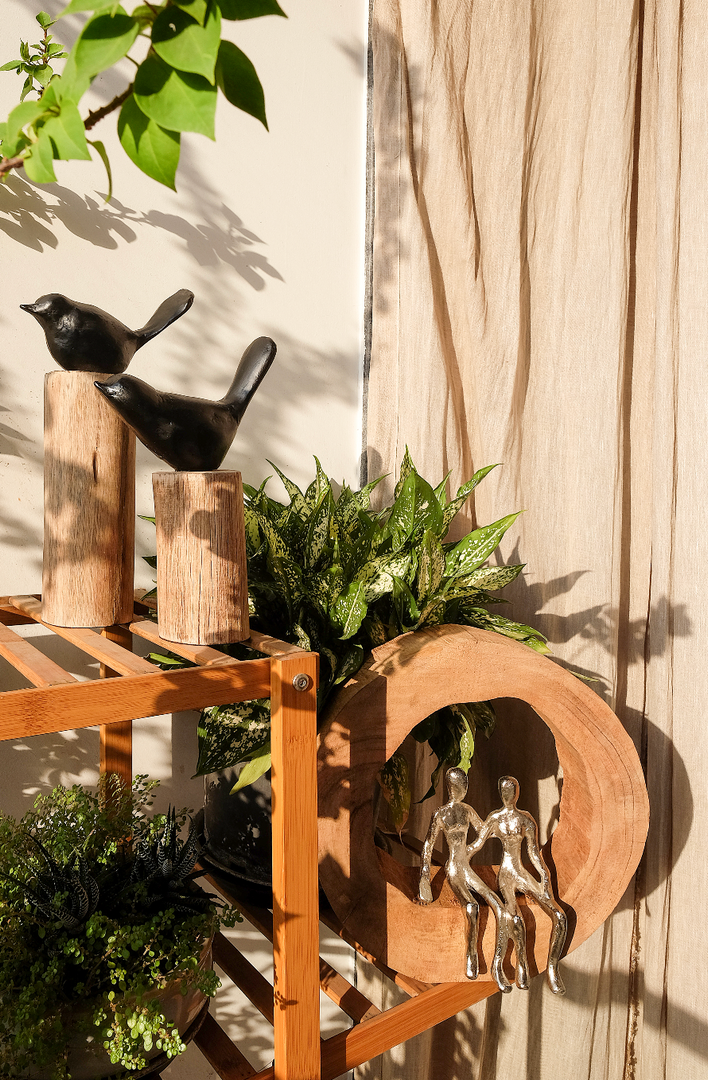 Perch Pair , Decorative Bird Sculptures