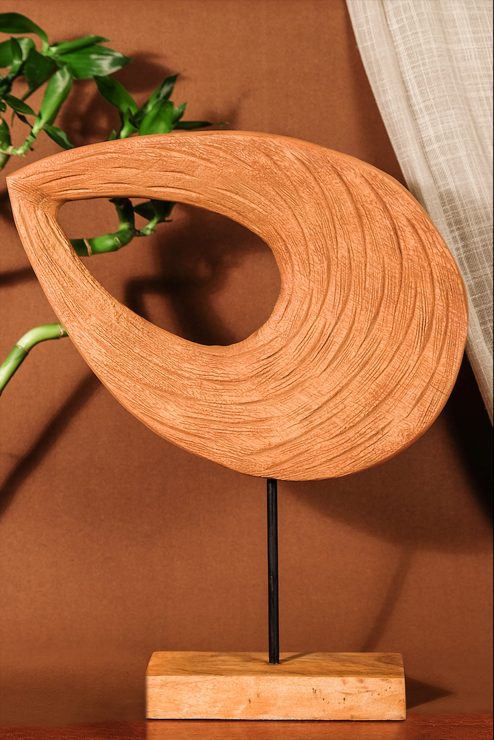 Aera abstract wooden sculpture