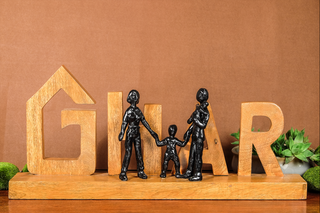 Ghar family sculpture