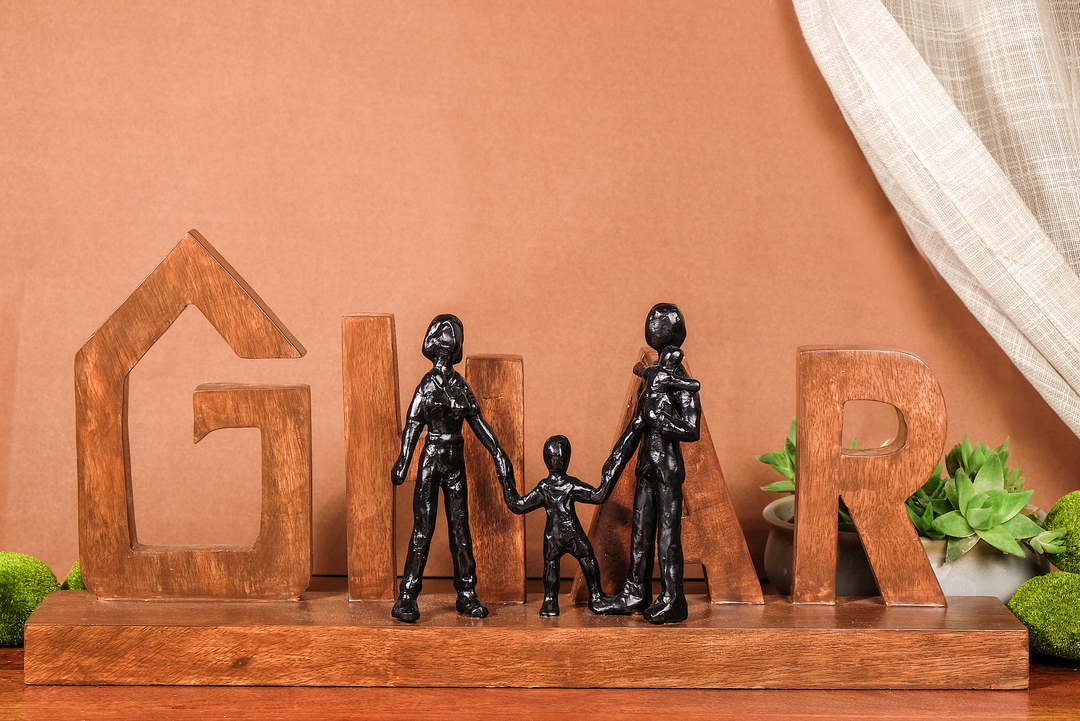 Ghar family sculpture