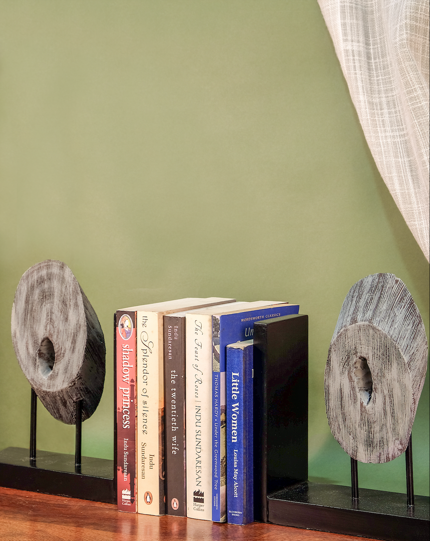Evolve  Wood  Bookends