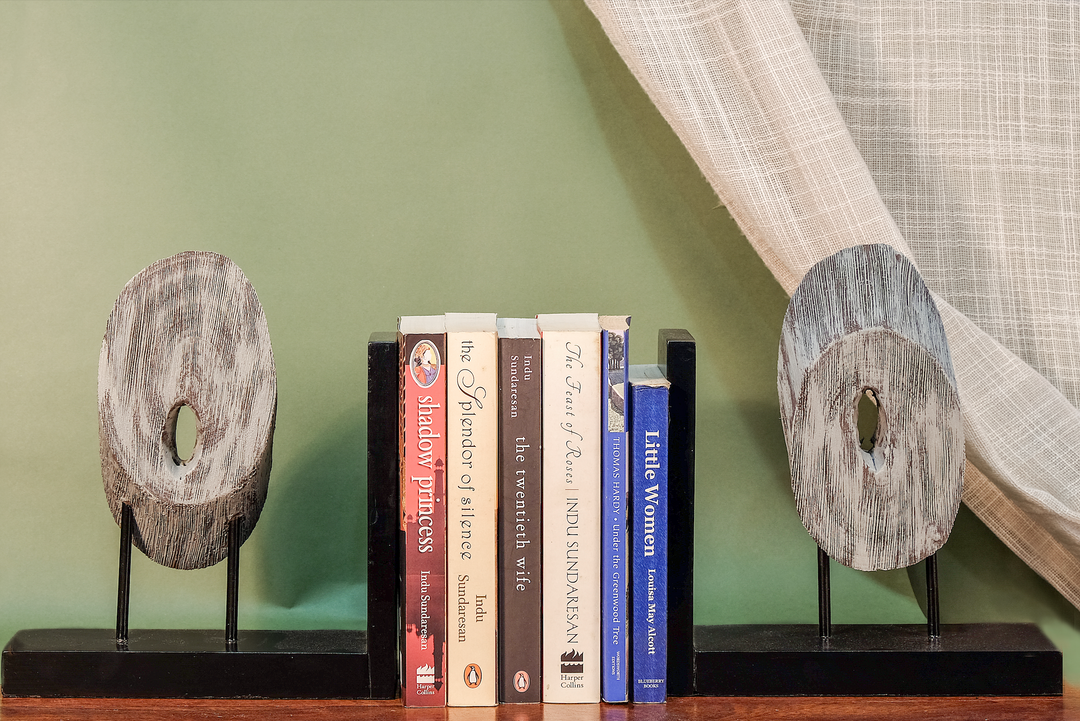 Evolve  Wood  Bookends